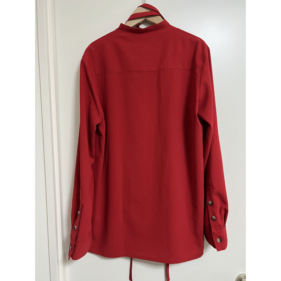 AKIRANAKA - AKIRANAKA アキラナカ Wilma tie collar shirtの AKIRANAKA - AKIRANAKA アキラナカ Wilma tie collar shirtの