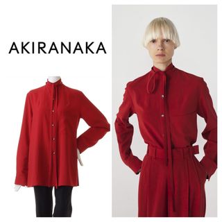 アキラナカ(AKIRANAKA)のAKIRANAKA アキラナカ Wilma tie collar shirt(シャツ/ブラウス(長袖/七分))