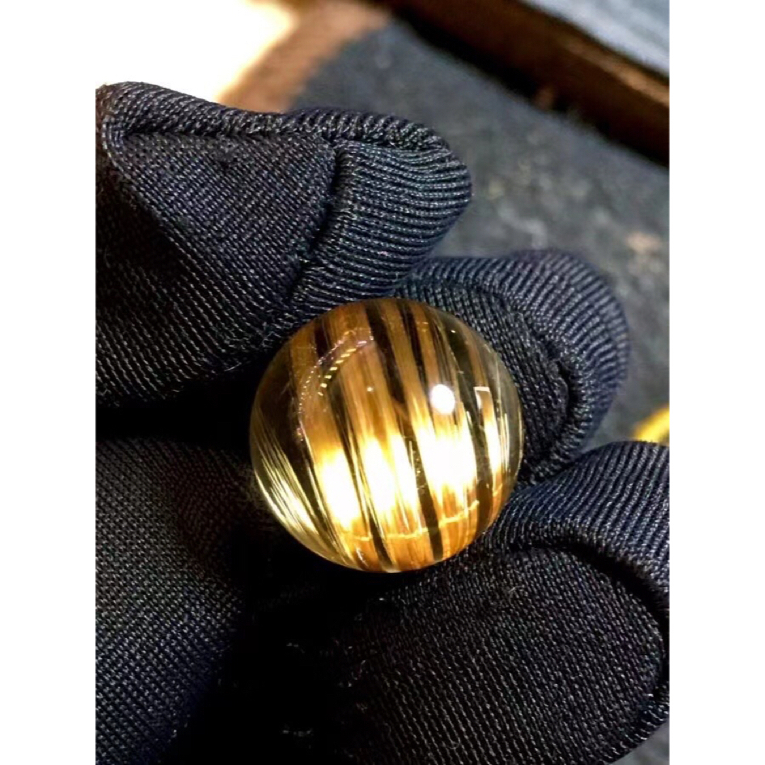 ⭐︎【天然】タイチンクオーツ 丸玉 13.5mm-