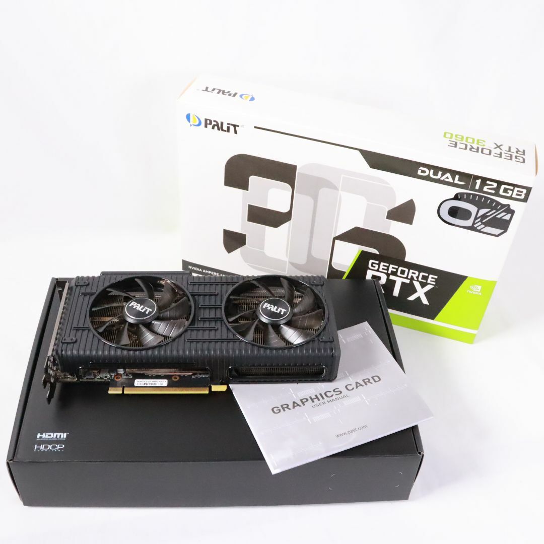 グラフィックボード Geforce RTX3060 DUAL OC 12GRakumarutto