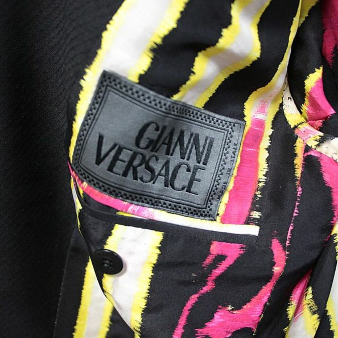 VERSACE - ヴェルサーチ メンズ ジャケット コート 黒 size48 M【61059