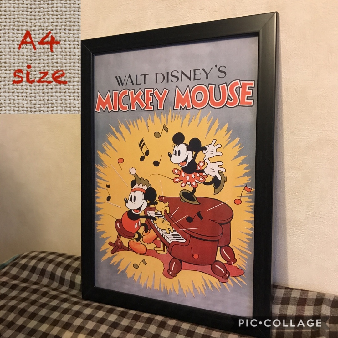 ウォルト・ディズニー ヴィンテージポスター 雑貨 アート額付 ウォルト・ディズニー ヴィンテージポスター 雑貨 アート額付