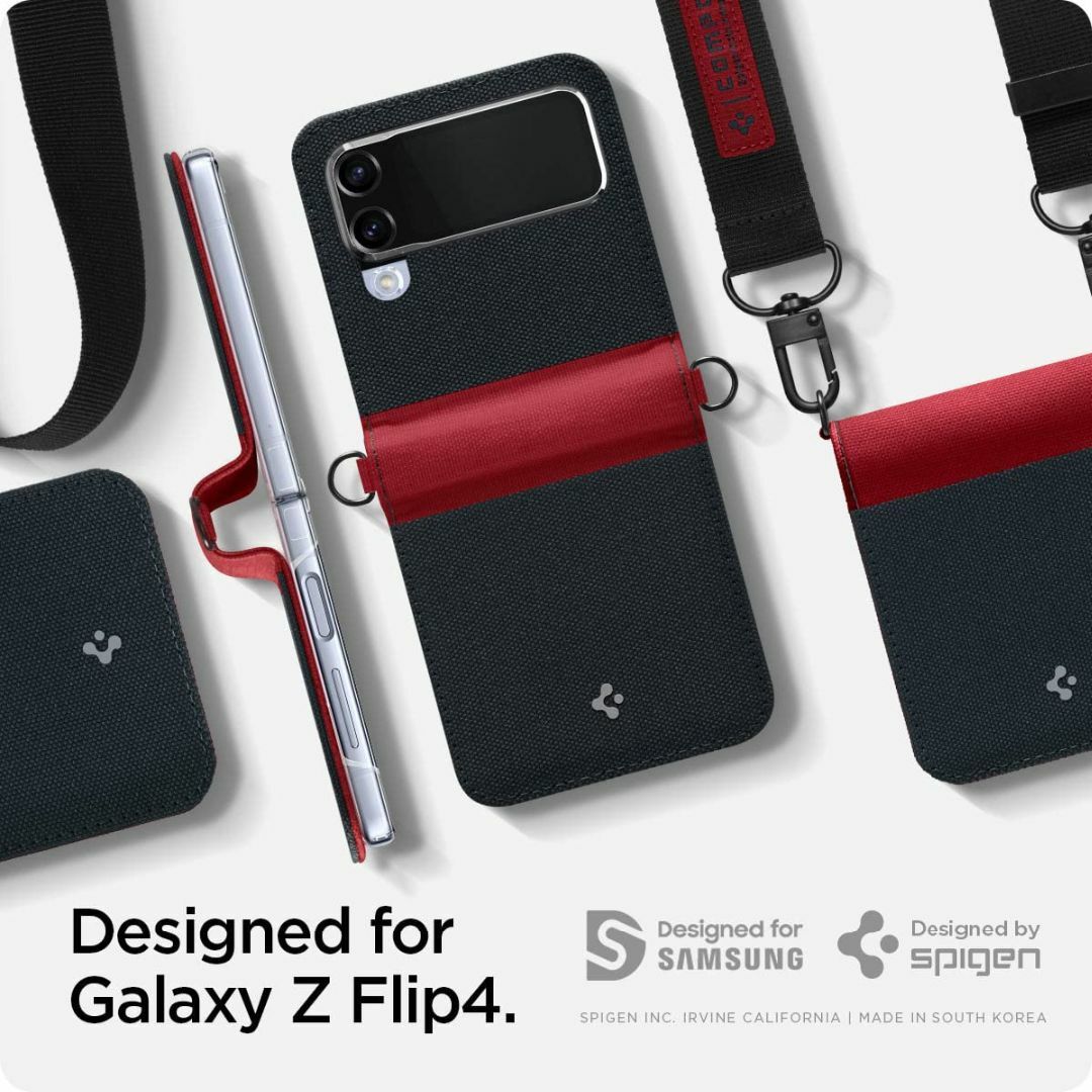 【色: クリスタル・クリア】Spigen Galaxy Z Flip4 ケース