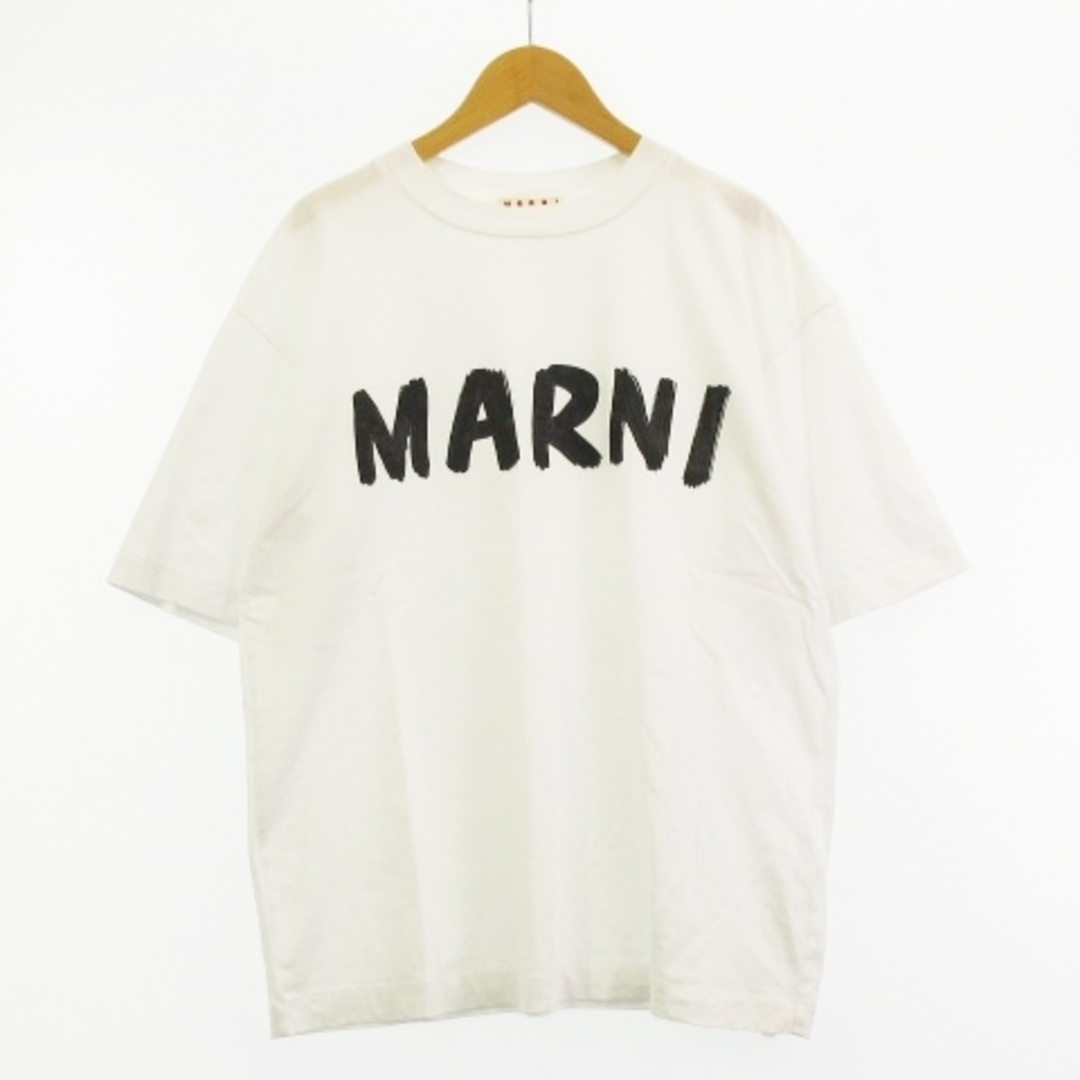 マルニ 22SS Tシャツ レタリングプリント ロゴ オーバーサイズ 白 36