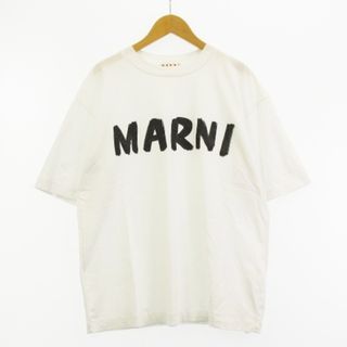 マルニ(Marni)のマルニ 22SS Tシャツ レタリングプリント ロゴ オーバーサイズ 白 36(Tシャツ(半袖/袖なし))