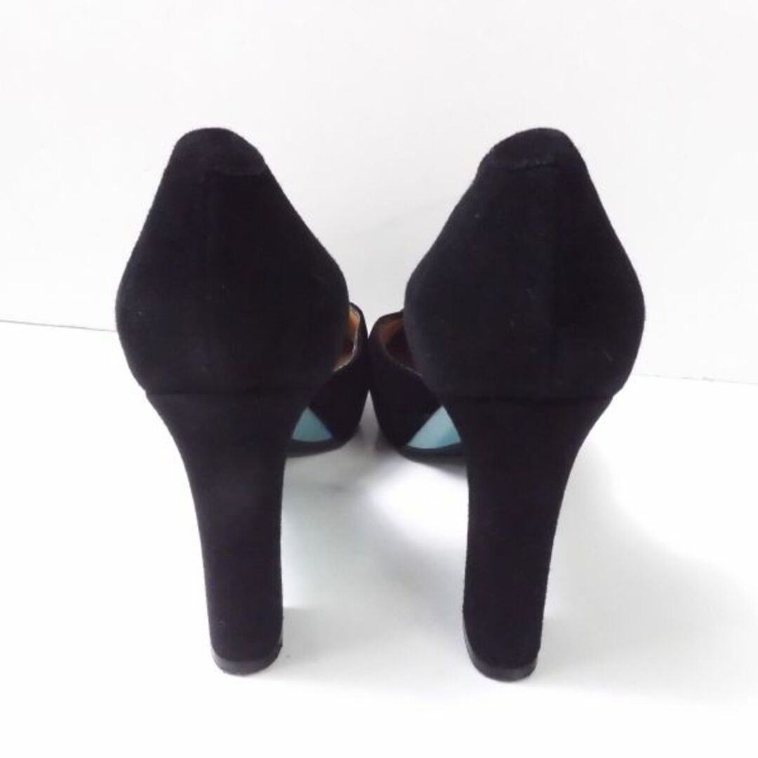 FOXEY(フォクシー)の美品 FOXEY フォクシー 30436 ハイフラットパンプス 1点 ブラック 36.0(約23.5cm) スエードレザー ドービル 黒 ヒール シューズ 靴 レディース AU1676C  レディースの靴/シューズ(ハイヒール/パンプス)の商品写真