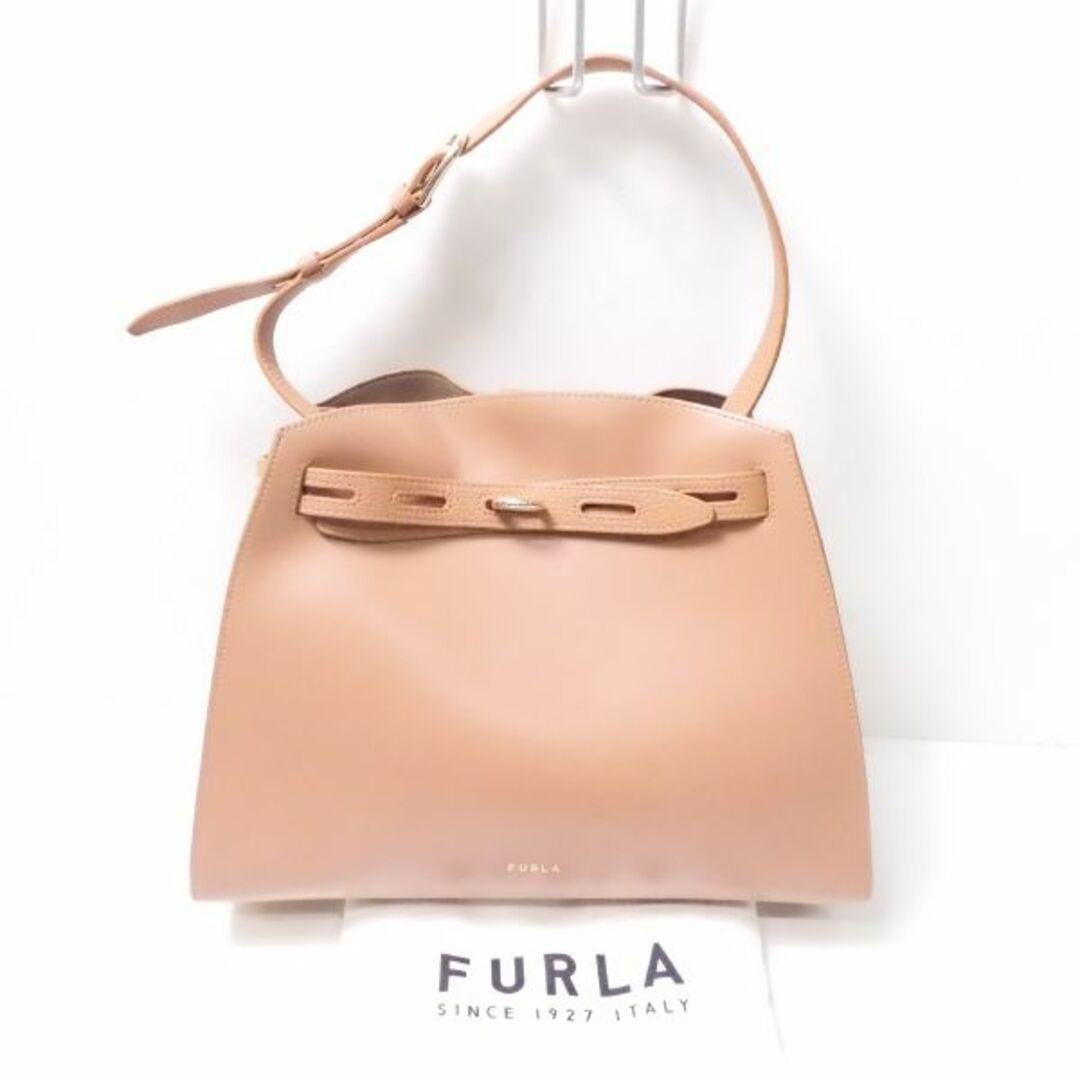 美品 FURLA フルラ MARGHERITA マルゲリータ (WB00157) ショルダーバッグ 1点 ベージュ レディース AY3796C