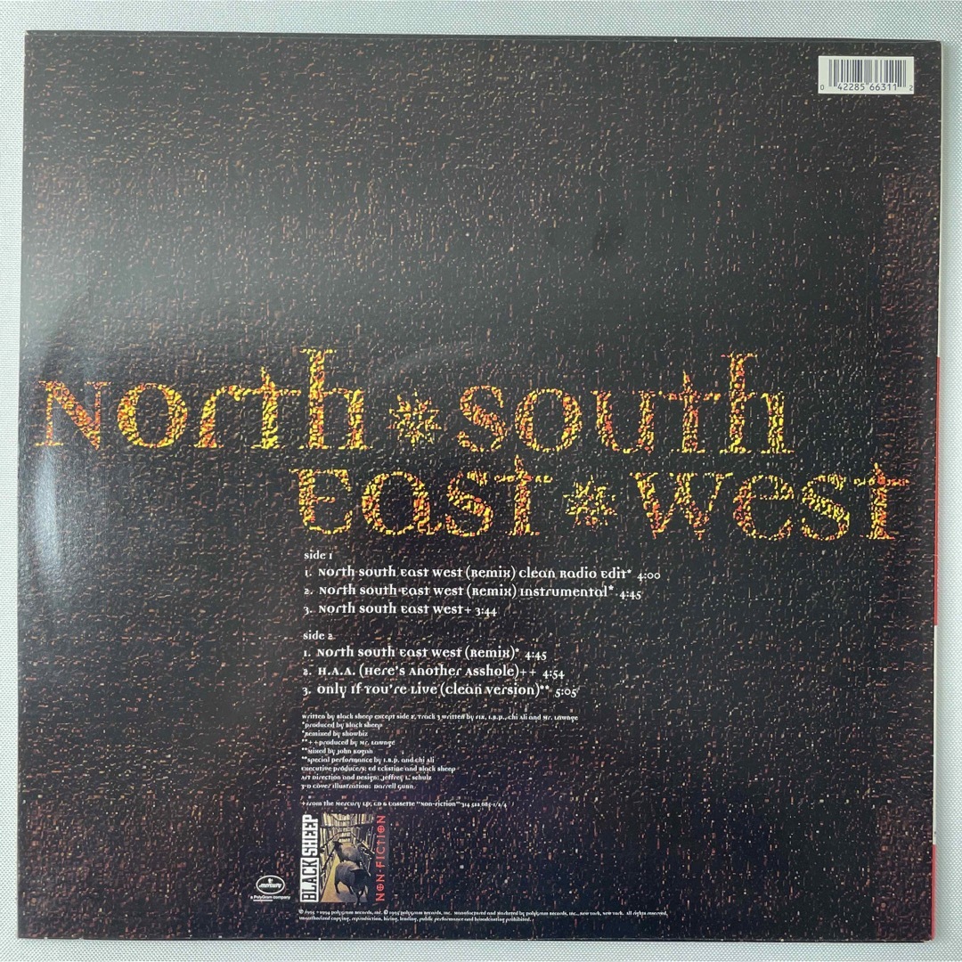 Black Sheep / North South East West【12"】 エンタメ/ホビーのCD(ヒップホップ/ラップ)の商品写真