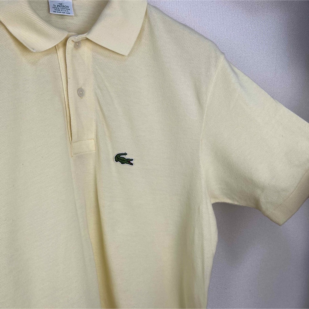 LACOSTE(ラコステ)のLACOSTE  IZOD製　ラコステ　ポロシャツ　半袖　イエロー　M 古着 メンズのトップス(ポロシャツ)の商品写真