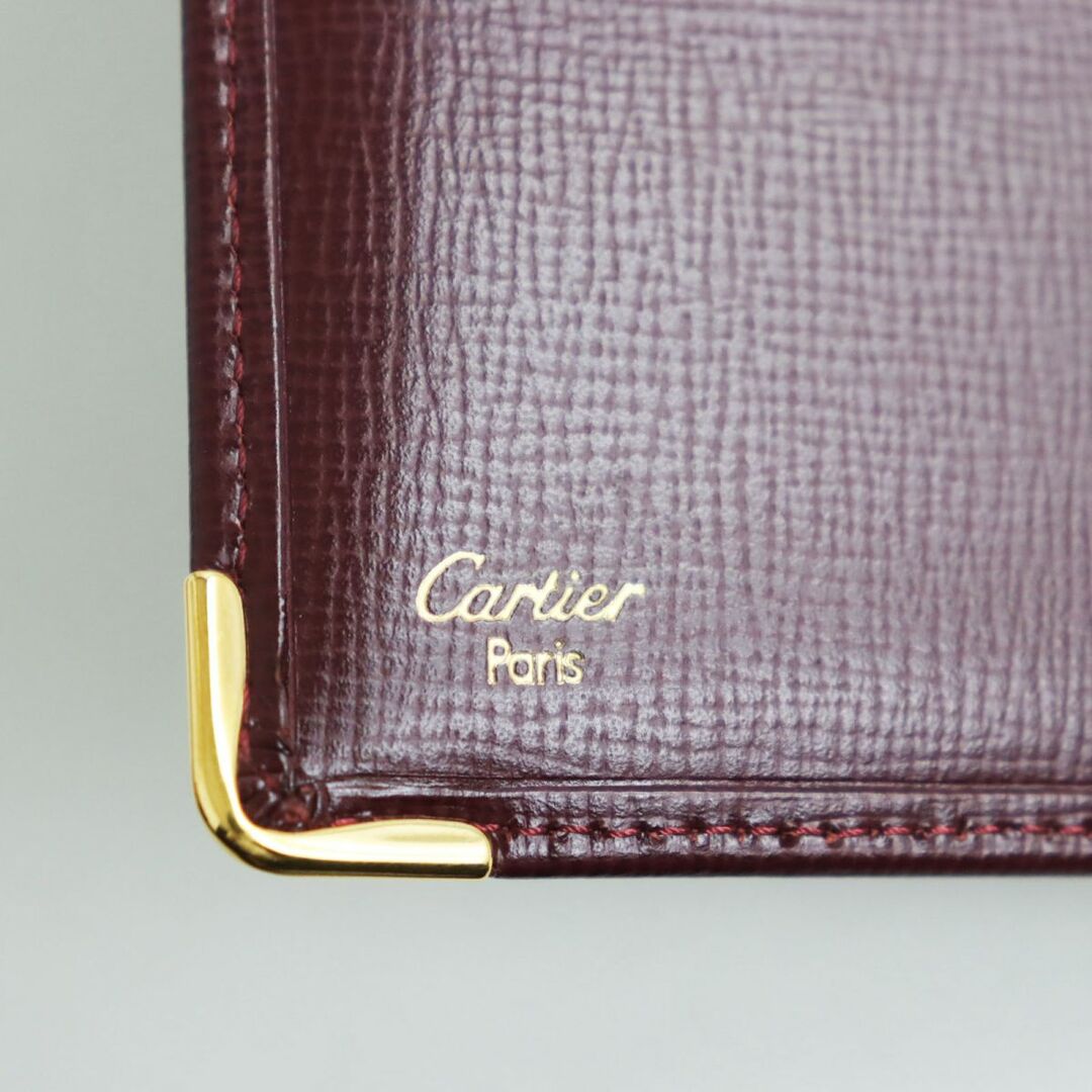 暖色系 未使用 Cartier カルティエ マストライン 折り財布 ウォレット