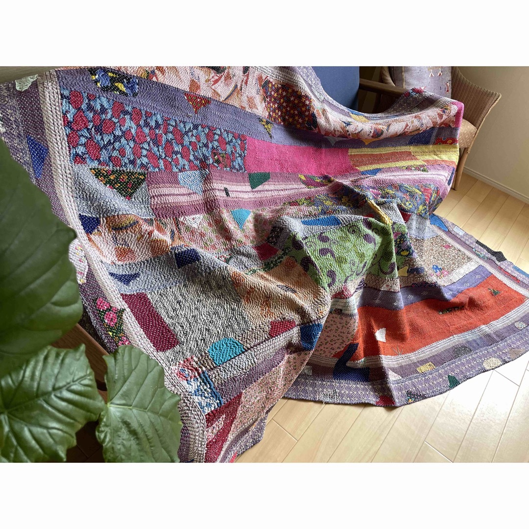 ビンテージ　ラリーキルト  カンタ5 kantha gudri