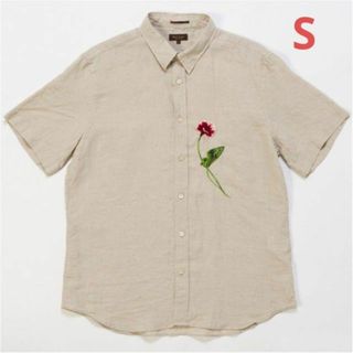 変更OK 極美品○ポールスミス 半袖シャツ リネン混 ラグジュアリー 花