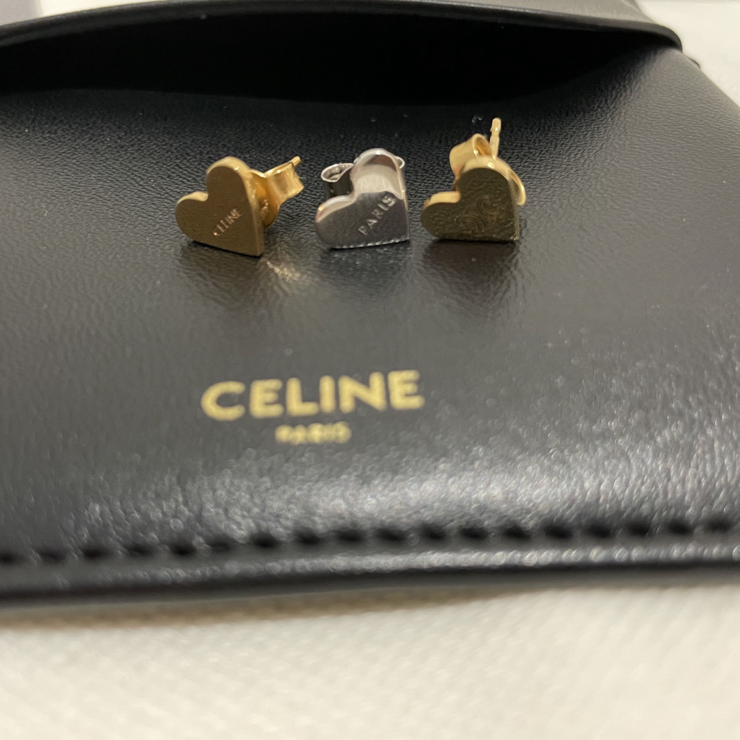 celine(セリーヌ)のセリーヌ　ハートピアス　 レディースのアクセサリー(ピアス)の商品写真