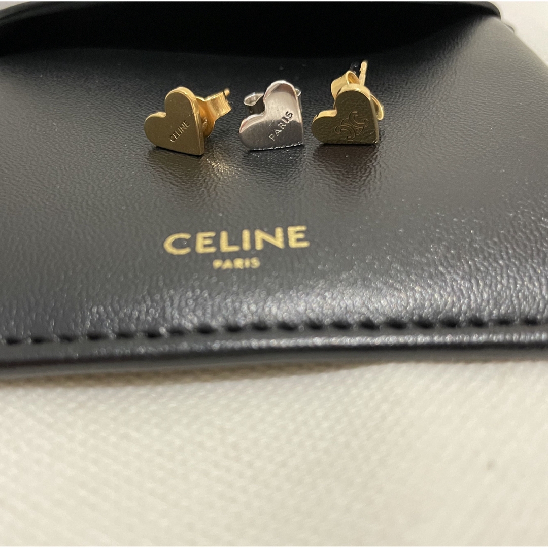 celine(セリーヌ)のセリーヌ　ハートピアス　 レディースのアクセサリー(ピアス)の商品写真