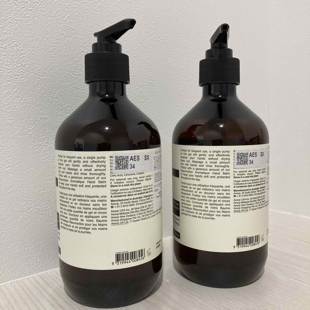 2本セット Aesop イソップ レスレクション ハンドウォッシュ 500ml