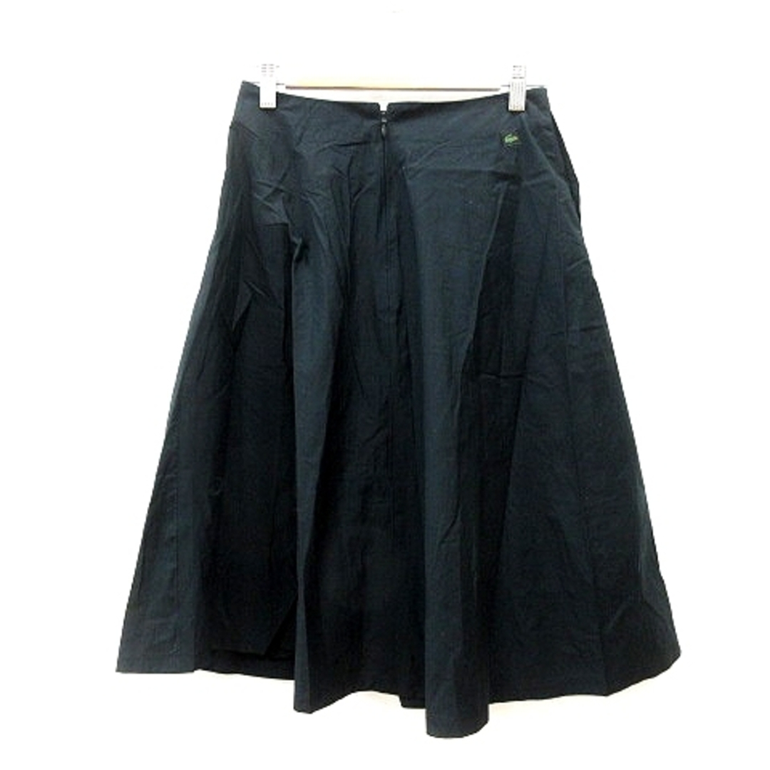 LACOSTE(ラコステ)のラコステ LACOSTE フレアスカート ミモレ ロング 40 黒 ブラック レディースのスカート(ロングスカート)の商品写真