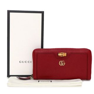 Gucci - グッチ バンブー付き ダイアナ ジップアラウンドウォレット