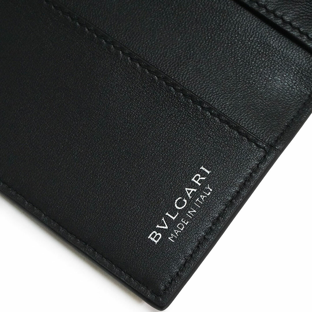 ブルガリ BVLGARI X FRAGMENT by Hiroshi Fujiwara フラグメント 藤原ヒロシ ツインサンダー 6連 キーリング付き キーケース グレインカーフレザー ラムスキン ブラック 黒 290745 箱付 BVLGARI（新品・未使用品）