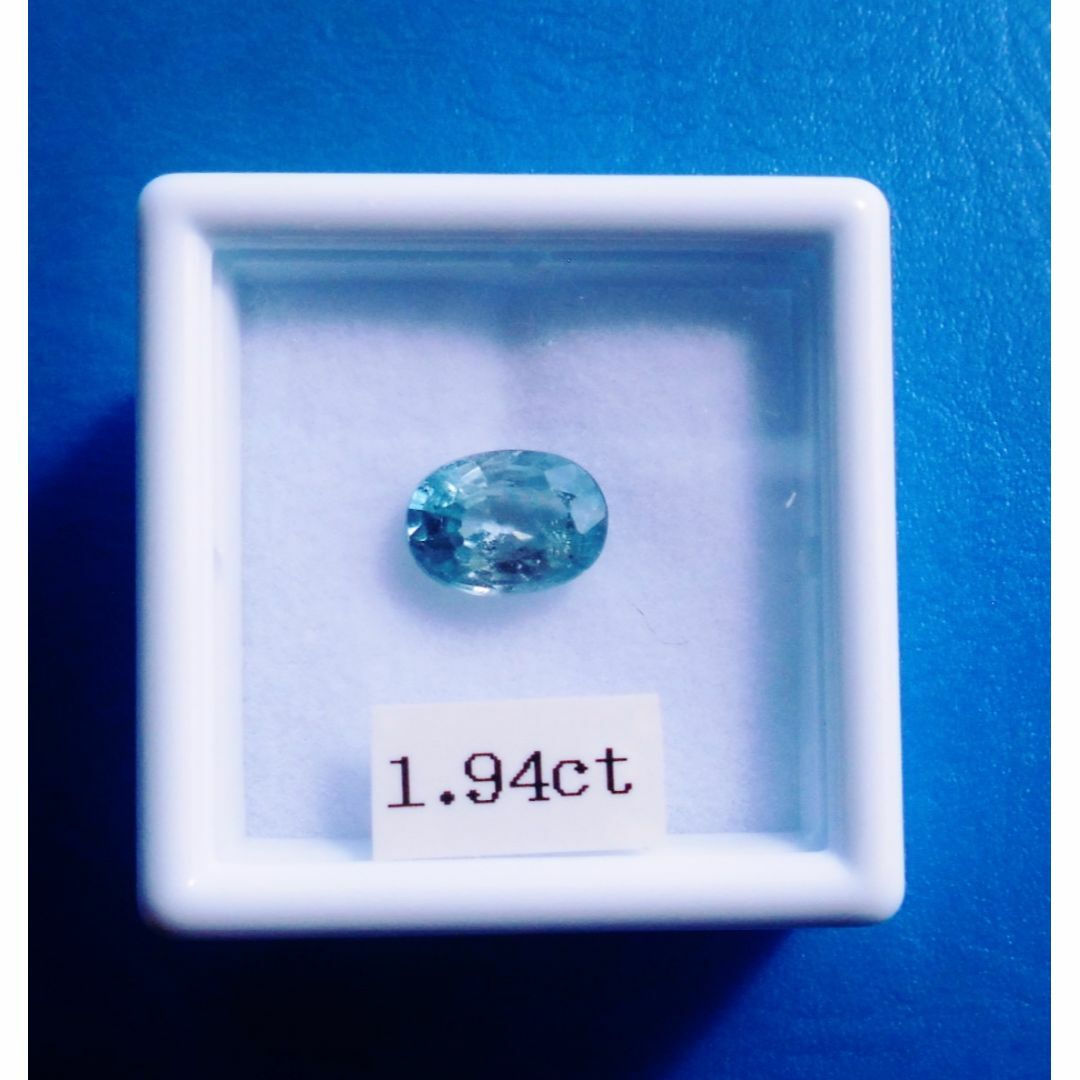 ✨天然🤷‍♂️ブルージルコン 1.94ct ✨未使用🌹ケース付 レディースのアクセサリー(その他)の商品写真