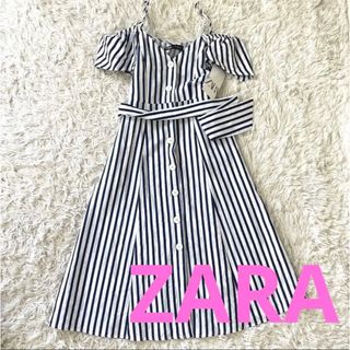 ザラ(ZARA)のZARA⭐︎ストライプワンピース(ひざ丈ワンピース)