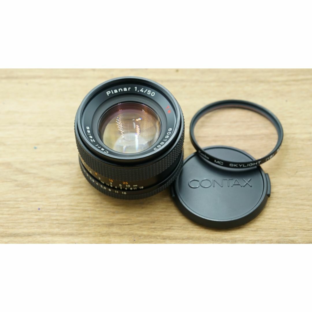 8318 美品 Contax Planar 50mm 1.4 AEJ 日本国内純正品 スマホ/家電