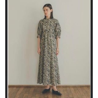 クラネ(CLANE)のCLANE FLORET EMBROIDERY ARM ONE PIECE(ロングワンピース/マキシワンピース)