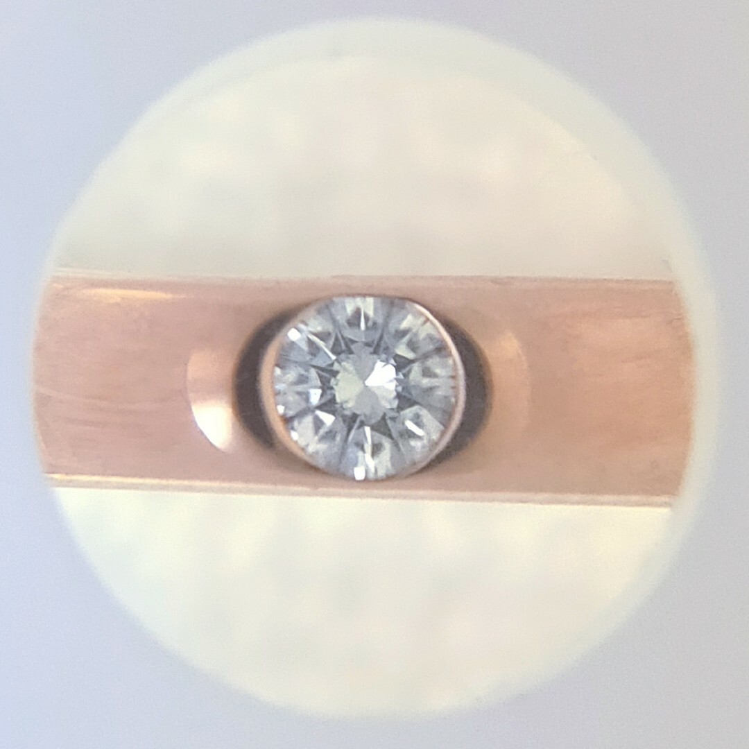 ダイヤモンド リング K18PG 3.5mm 4.8g レディースのアクセサリー(リング(指輪))の商品写真