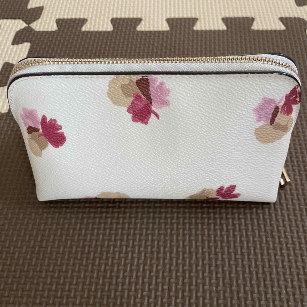 美品☆ coach 花柄ポーチ