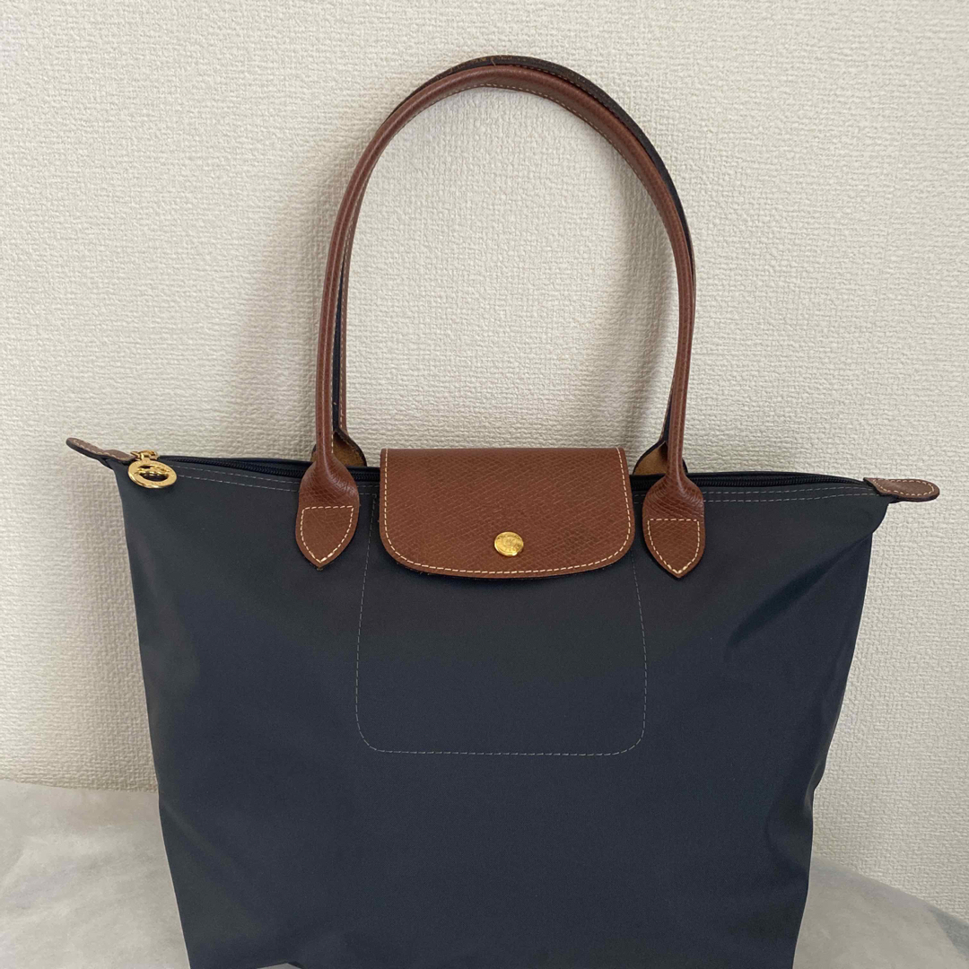 LONGCHAMP(ロンシャン)のロンシャン ル プリアージュ　S  ガンメタル　トートバッグ レディースのバッグ(トートバッグ)の商品写真