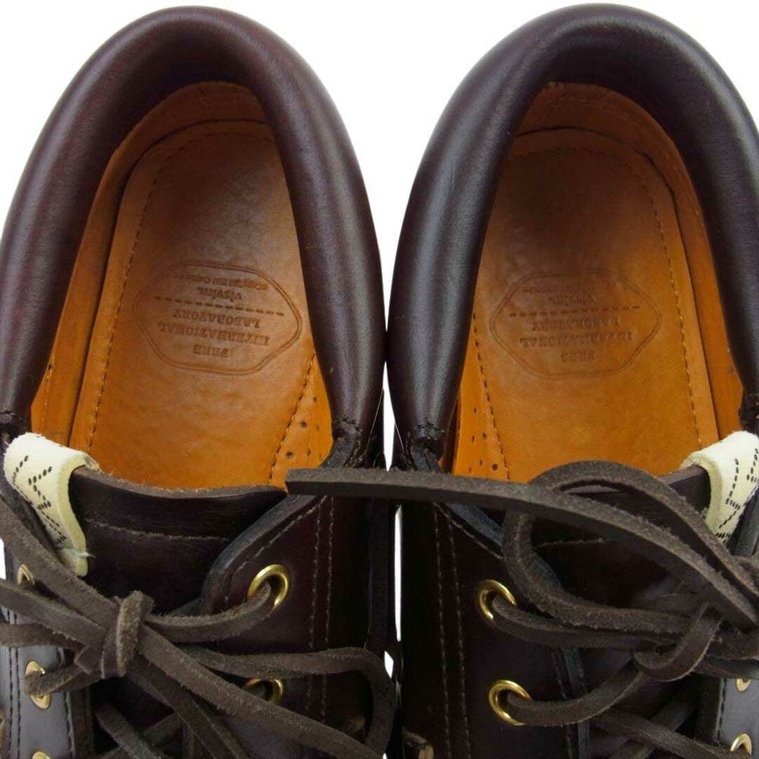 VISVIM ビズビム その他靴 21AW 0121202002002 WALLACE DECK-FOLK レザー デッキ シューズ ダークブラウン系 M8【極上美品】