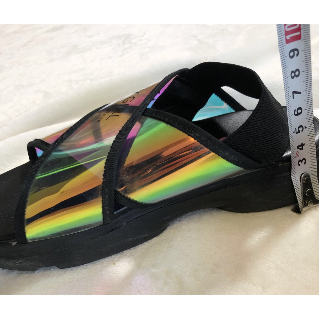 ALGY(アルジー)のALGYGIRL サンダル 22.0cm BLACK キッズ/ベビー/マタニティのキッズ靴/シューズ(15cm~)(サンダル)の商品写真