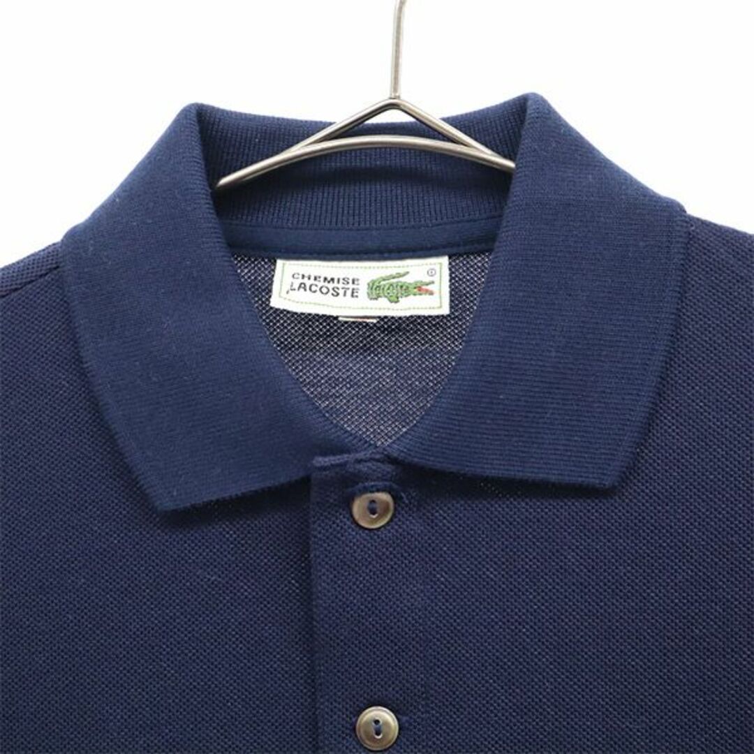 LACOSTE(ラコステ)のラコステ ロゴワッペン 半袖 ポロシャツ 40 ネイビー LACOSTE 鹿の子地 レディース 【中古】  【230616】 メール便可 レディースのトップス(ポロシャツ)の商品写真