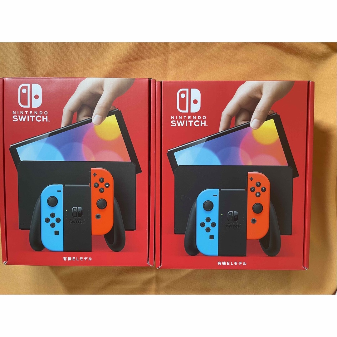 通常版色新品未使用Nintendo switch本体 有機ELモデル ネオンカラー