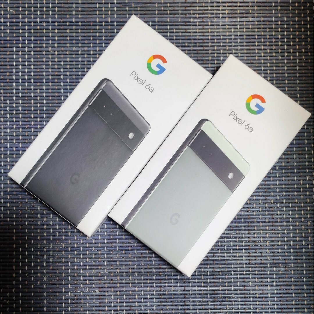 新品未使用 Google Pixel 6a 2台セージ、 チャコール 新品未使用 Google Pixel 6a 2台セージ、 チャコール