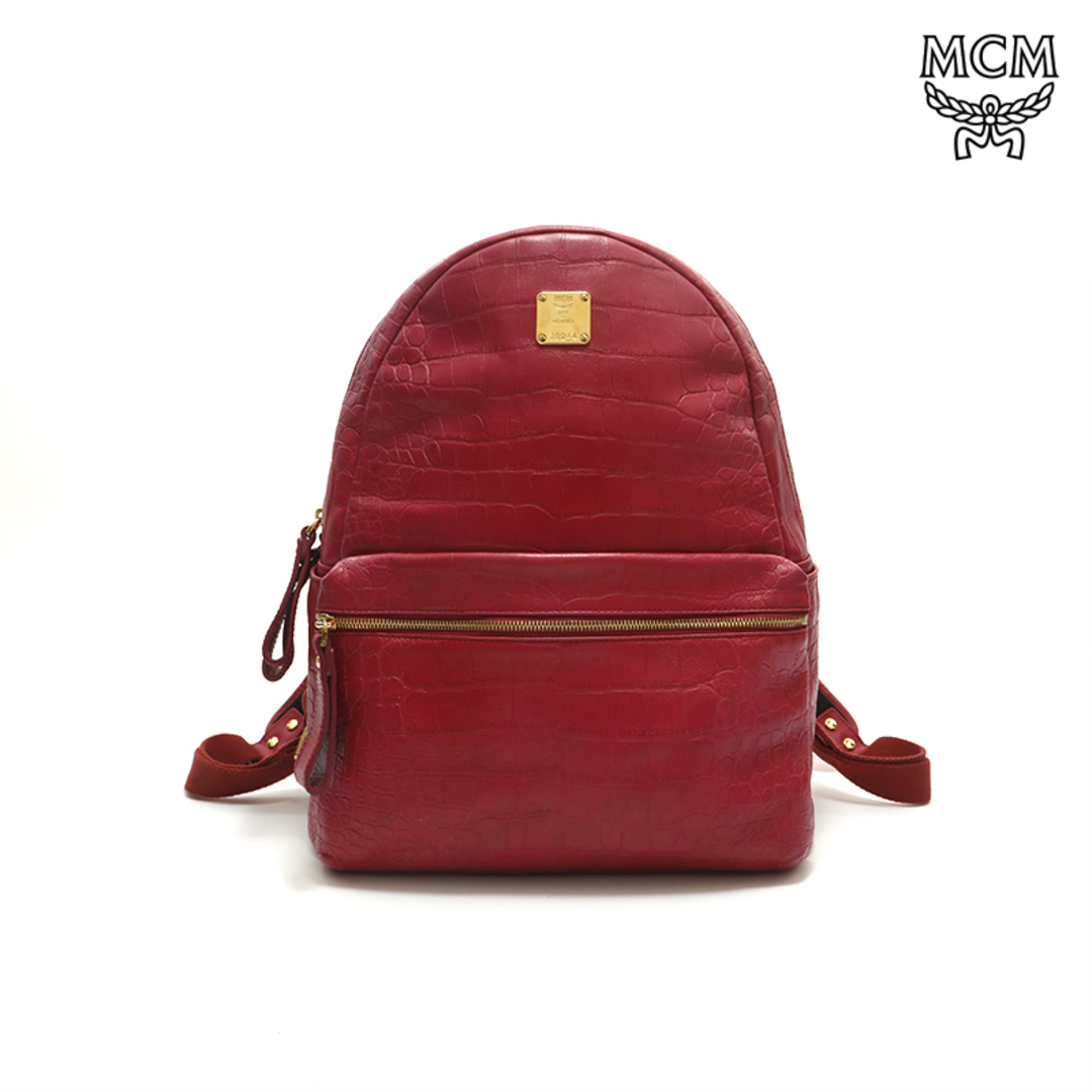MCM - エム・シー・エム MCM 型押し レザー リュック・デイパックの