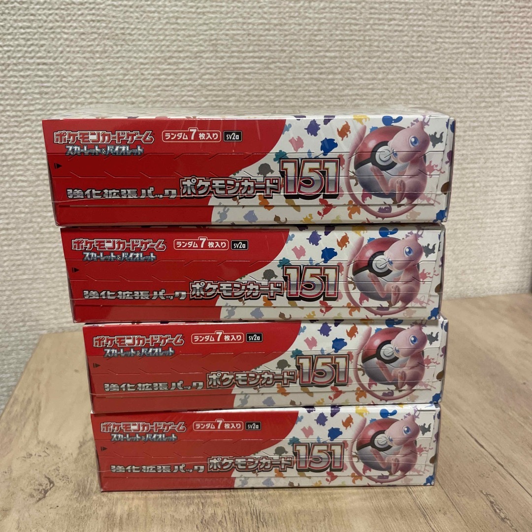 ポケモンカード　BOX 151 シュリンク付き　×4