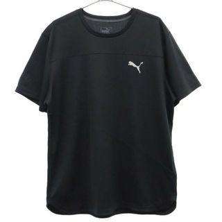 プーマ(PUMA)のプーマ ロゴプリント ランニング 半袖 Tシャツ XL ブラック PUMA メンズ 【中古】  【230616】 メール便可(ウェア)