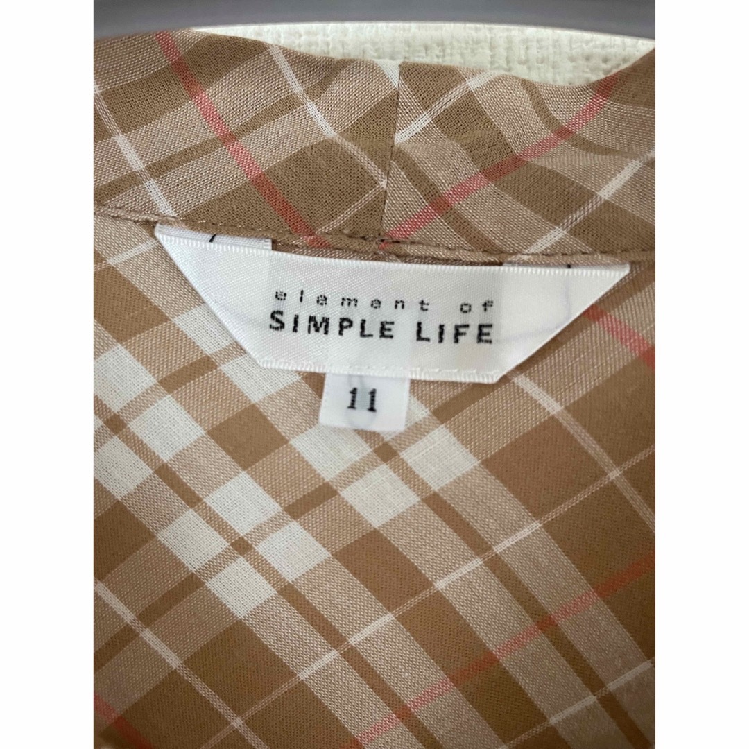 SIMPLE LIFE(シンプルライフ)のシンプルライフ　リボンチェックシャツ レディースのトップス(シャツ/ブラウス(長袖/七分))の商品写真