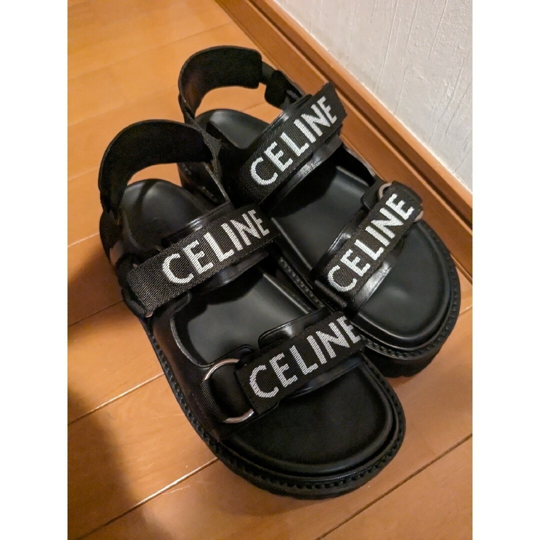 celine - hn様専用「CELINE」バルキー/ロゴサンダル37の通販 by maro ...