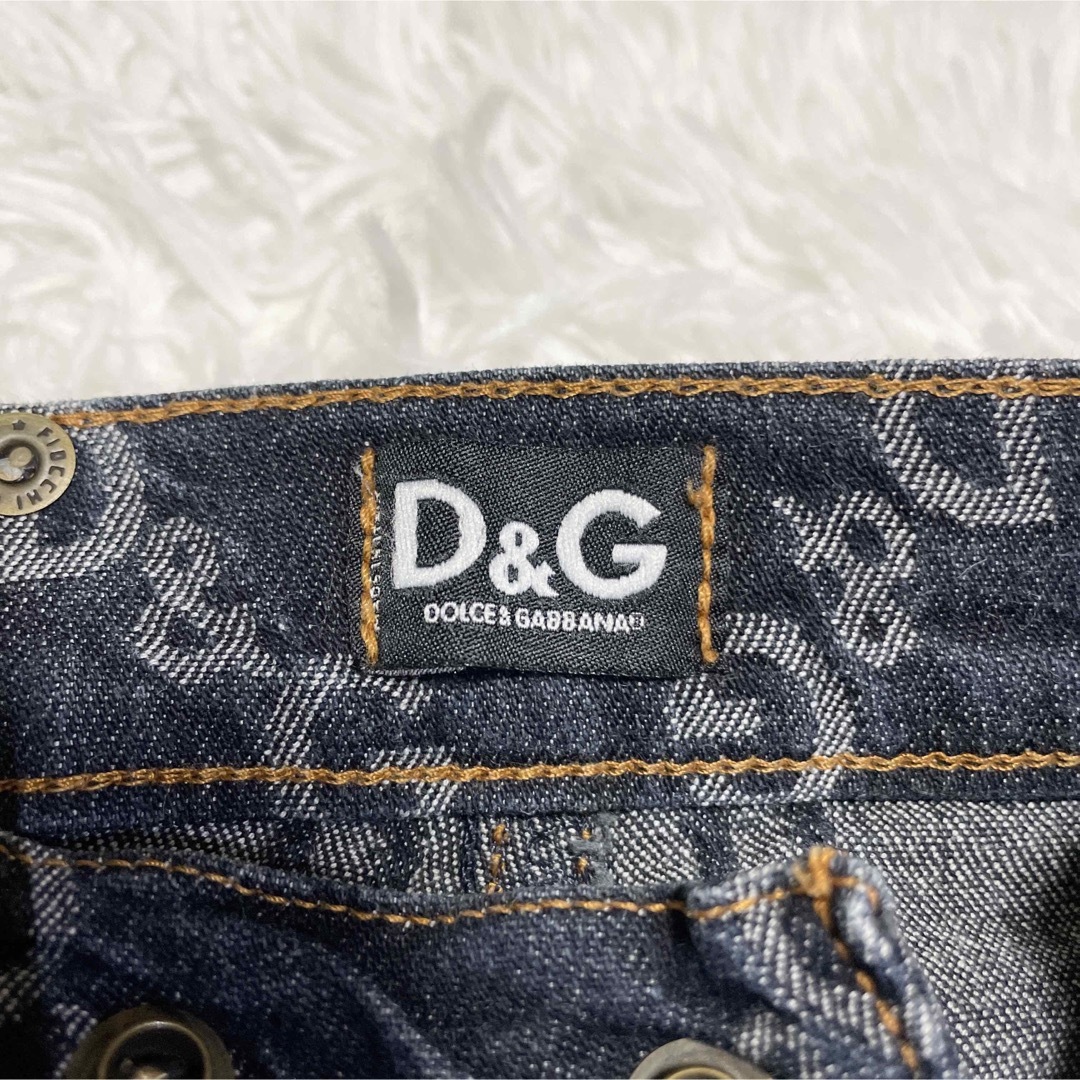 DOLCE&GABBANA - DOLCE&GABBANA ドルチェ&ガッバーナ総柄デニムパンツ