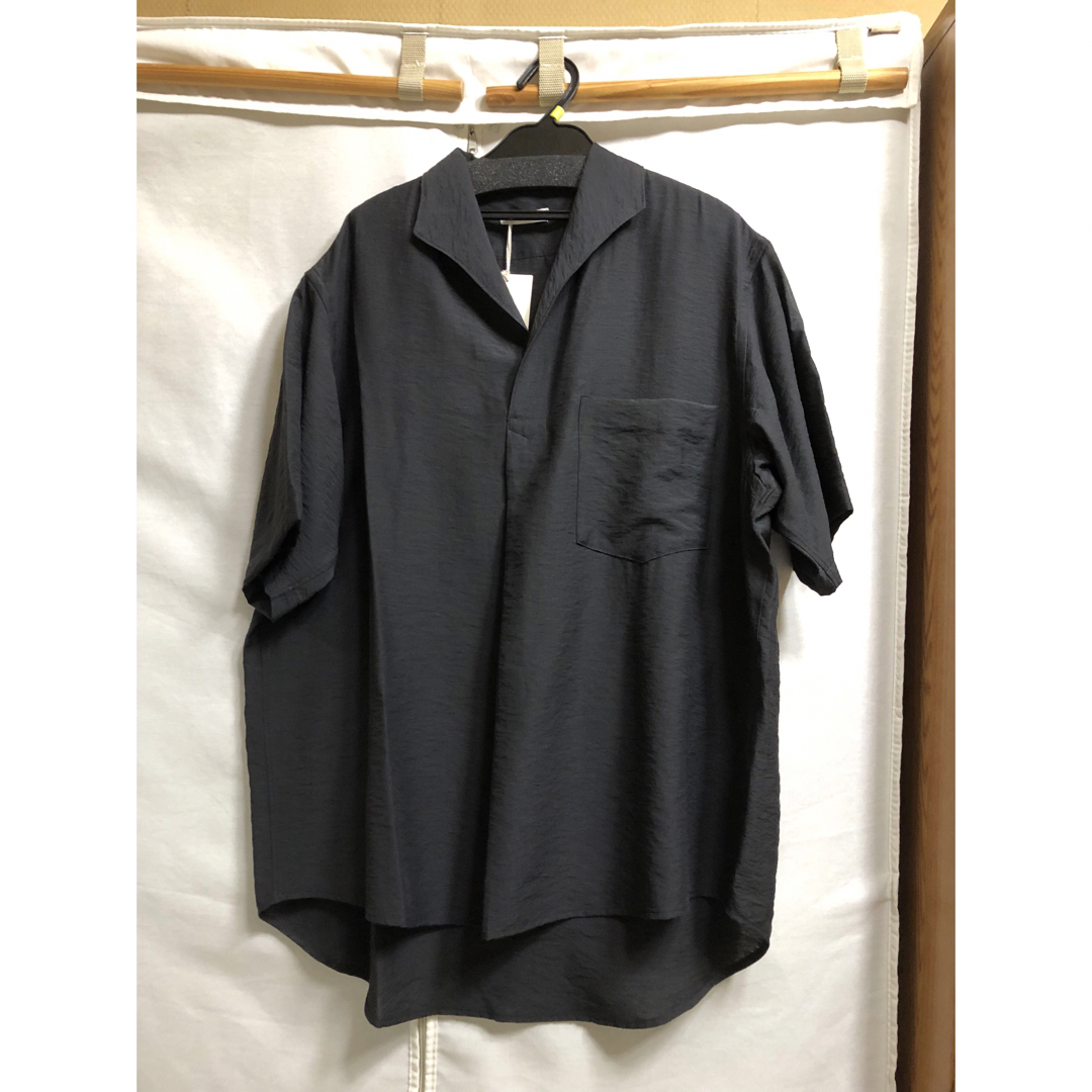 LIDNM リドム　RAYON WASHER SKIPPER SHIRT