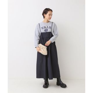 スピックアンドスパン(Spick & Span)の【美品】Spick&Span  メモリータフタキャミワンピース(ひざ丈ワンピース)