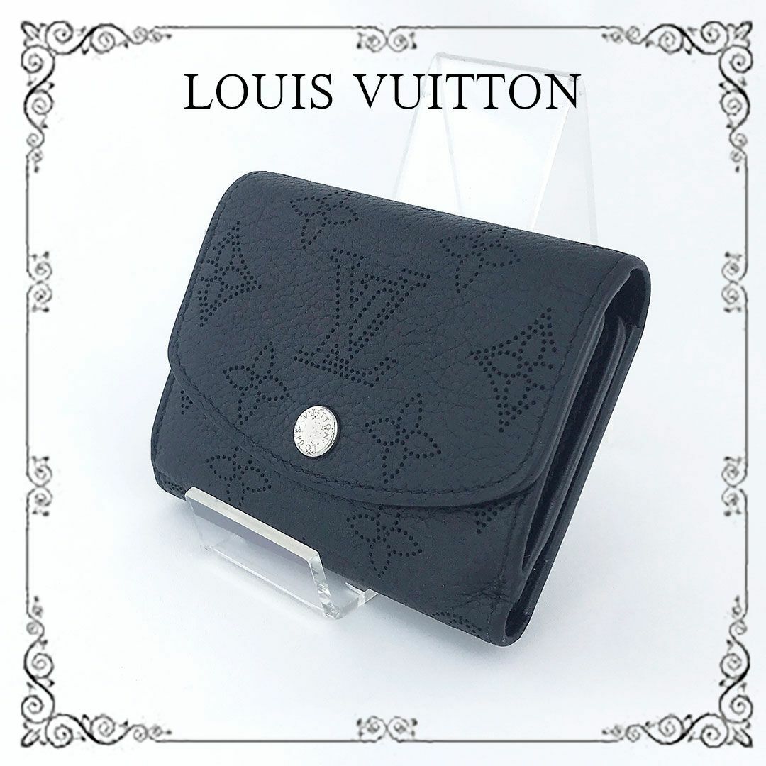 ファッション小物Louis Vuitton 美品 三つ折り財布 マヒナ イリス xs ヴィトン