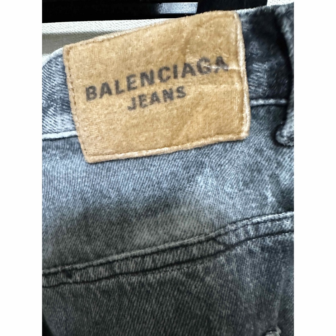 Balenciaga(バレンシアガ)の【美品】バレンシアガ　トロンプルイユ　デニム風ワイドパンツ メンズのパンツ(デニム/ジーンズ)の商品写真