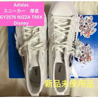 アディダス(adidas)のAdidas スニーカー　厚底　GY2570 NIZZA TREK Disney(スニーカー)