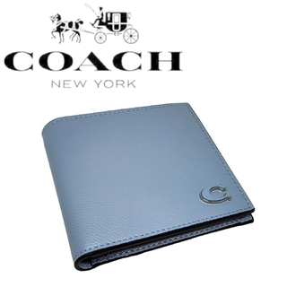 コーチ(COACH) 折り財布(メンズ)（ブルー・ネイビー/青色系）の通販 48 