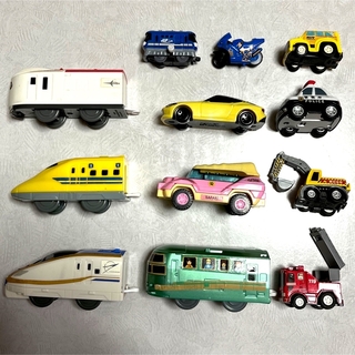 車と電車のおもちゃ　12台セット(電車のおもちゃ/車)