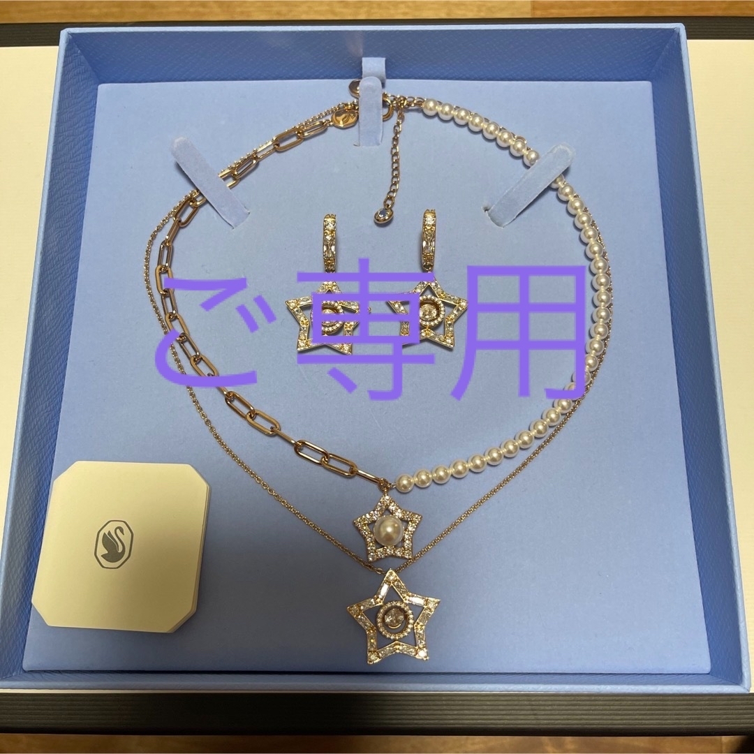 SWAROVSKI - スワロフスキー stella ネックレス ピアス セットの通販 ...