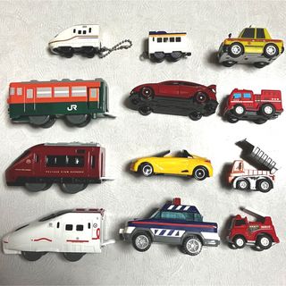 車と電車のおもちゃ　12台セット　Ｂ(電車のおもちゃ/車)