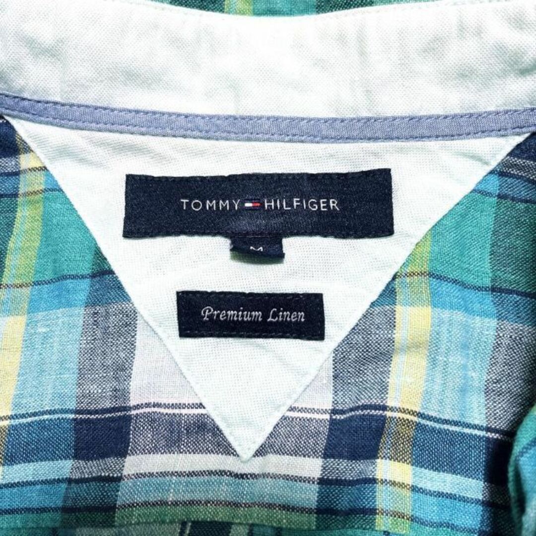 TOMMY HILFIGER(トミーヒルフィガー)の31i TommyHilfiger リネン BD長袖シャツ マルチカラー ロゴ メンズのトップス(シャツ)の商品写真